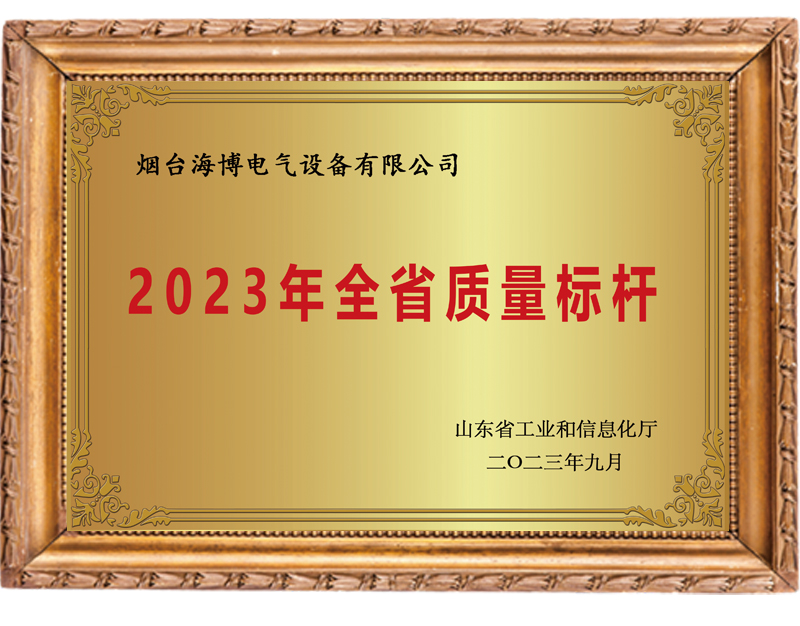 2023年全省質(zhì)量標(biāo)桿